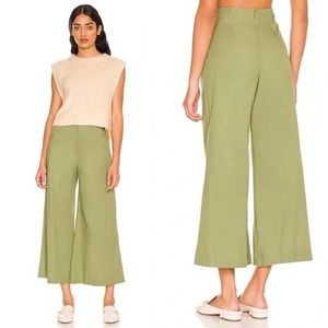 Free People Menorca Forest Glen Cropped Solid Pant NWT
